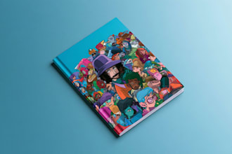 make you a custom cartoon cover art