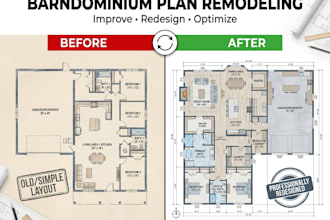 remodel and redesign your existing barndominium floor plan