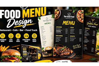 do truck bar food menu design digital cafe and hotel menu design restaurant menu