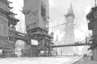 design a futuristic cyberpunk city with neon lights and incredible detail