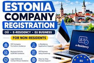 assist with estonia company registration oÜ and e residency