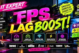 overclock optimize boost gaming PC fps warzone fortnite fivem valorant
