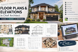 create professional 3d floor plans and elevations in chief architect
