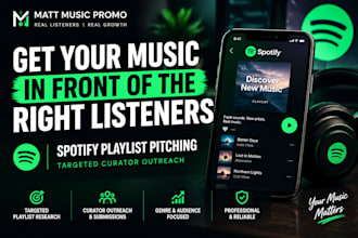 submit your music to targeted spotify playlist opportunities