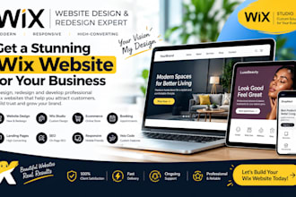 design or redesign a luxury wix website with wix studio