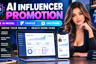 ai inflencer ai model ai fanvue ai onlyfans promotion to grow your income