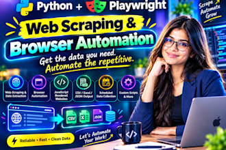 build playwright browser automation or web scraping with python