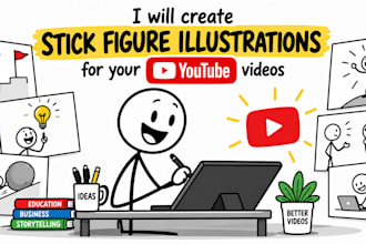 create stick figure illustrations for your youtube videos