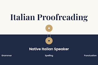 proofread and correct your italian text manually
