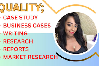 do business case study, market research and reports