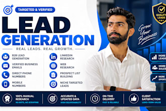targeted b2b lead generation, business leads,d2c and email list building sales