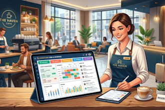 build a hotel or cafe booking website with automated CRM