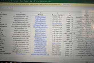 build targeted business lead lists