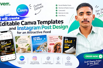 design cohesive instagram post templates in canva