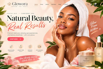 beauty website, skincare and cosmetic store, hair extension website, spa website