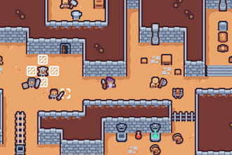 create high quality 16 bit pixel art tilesets backgrounds and game environment