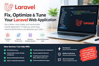 fix laravel web base application