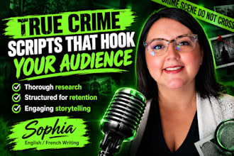 write true crime script true crime podcast true crime blog for youtube