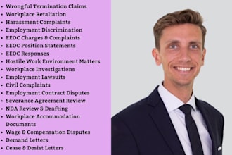 employment lawyer for wrongful termination,retaliation,harassment,eeoc,civil law