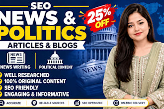 write SEO news and politics