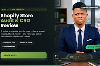 perform a full complete shopify store audit and cro analysis