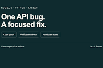 fix one bug in your node js or python API