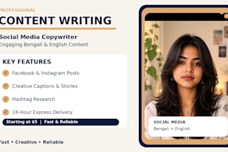 write engaging stories content and social media captions