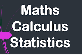 do your math, calculus, linear algebra, statistics and discrete math tasks