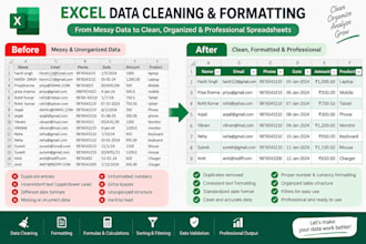 create and professionally format excel spreadsheets