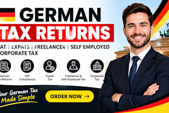 do german tax returns, vat for expats, freelancer, self employed, corporate tax