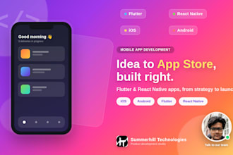do mobile app development, flutter app development, react native app development