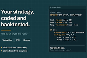 build a custom trading bot for tradingview mt5 and binance