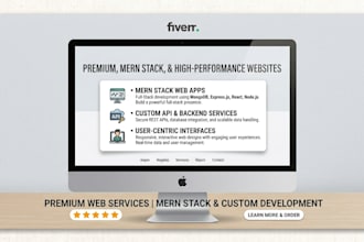 build a professional website or web application static to full stack