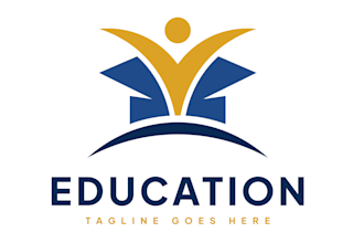 create a minimalist education logo design