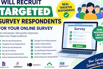 recruit targeted survey respondent for your online survey