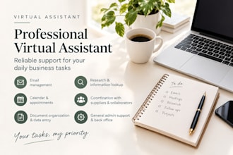 virtual assistant, administrative and business support