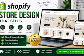 design shopify store, shopify seo expert, shopify ecommerce website development