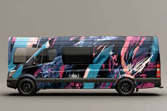eye catching vehicle wraps with unique custom graphics