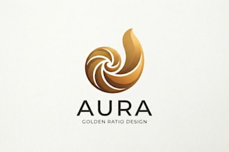 design a creative and balanced golden ratio logo