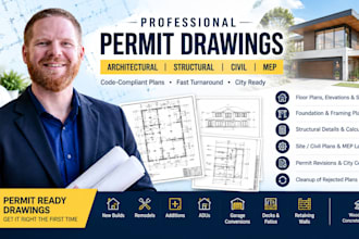 create civil structural engineering drawings for california texas florida permit