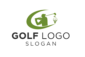 design premium golf logo for sports ,tournament,