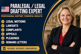 prepare legal motions, lawsuits, complaints, appeals, pleadings