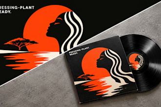 design custom vinyl cover art album packaging 3d record sleeve promo mockups