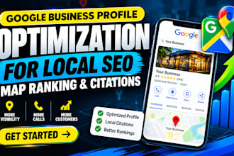 optimize google business profile for local SEO, map ranking and citation