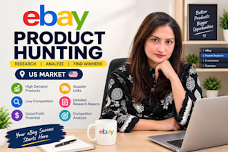 do ebay product hunting and find winning profitable products