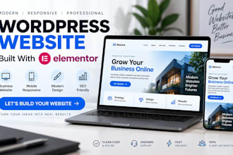 design a responsive wordpress website with elementor