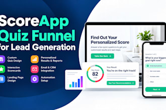 build high converting scoreapp quiz funnel for lead gen