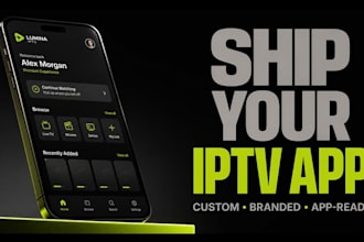 build iptv app, smart tv app, ott app, android tv and ios iptv apps