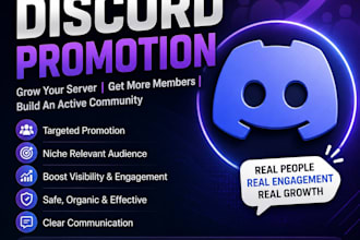 do organic discord server promotion