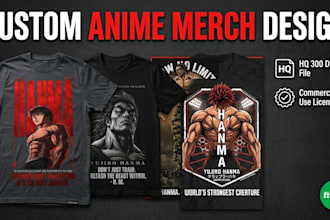 design anime merch and anime t shirts
